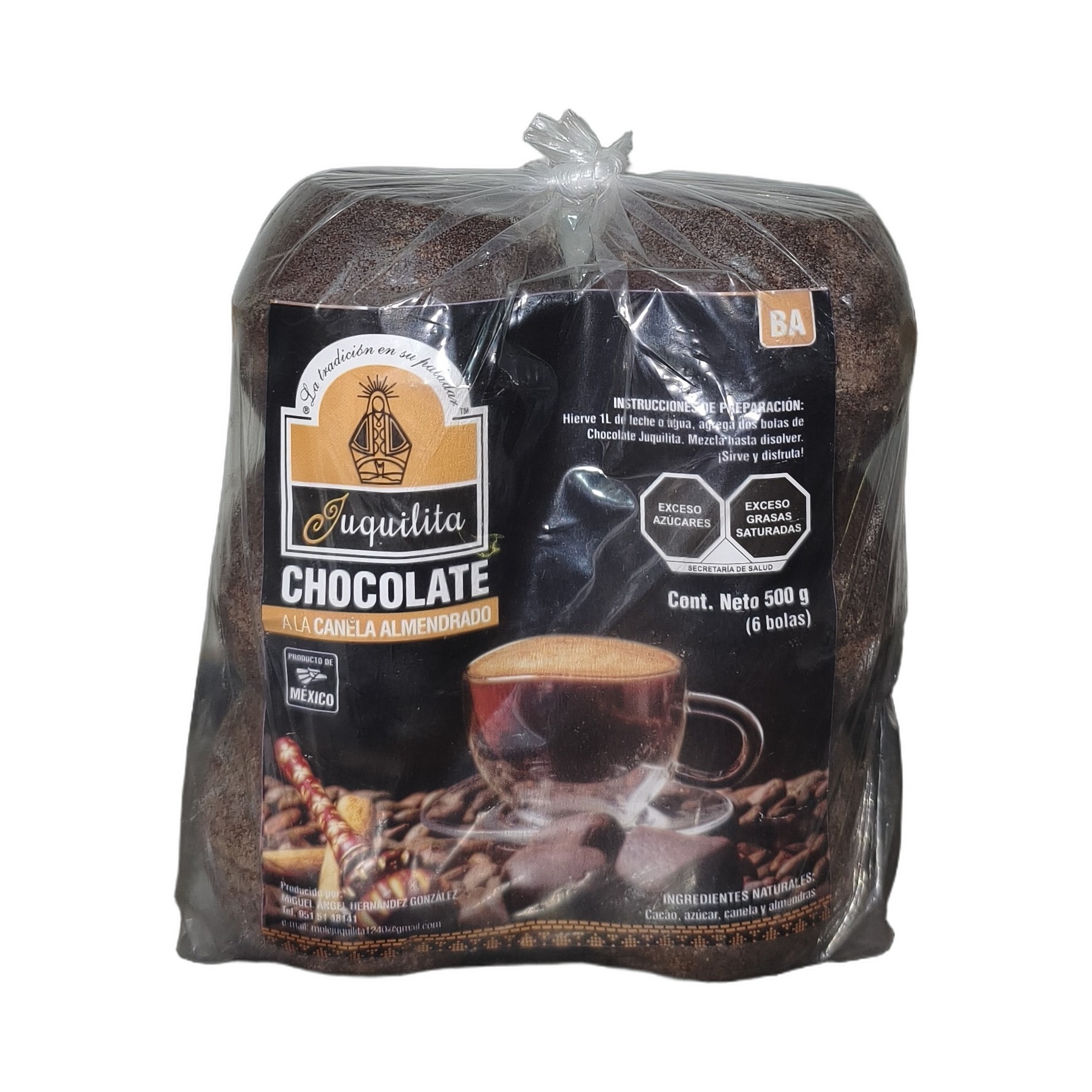 Chocolate Juquilita a la canela almendrado