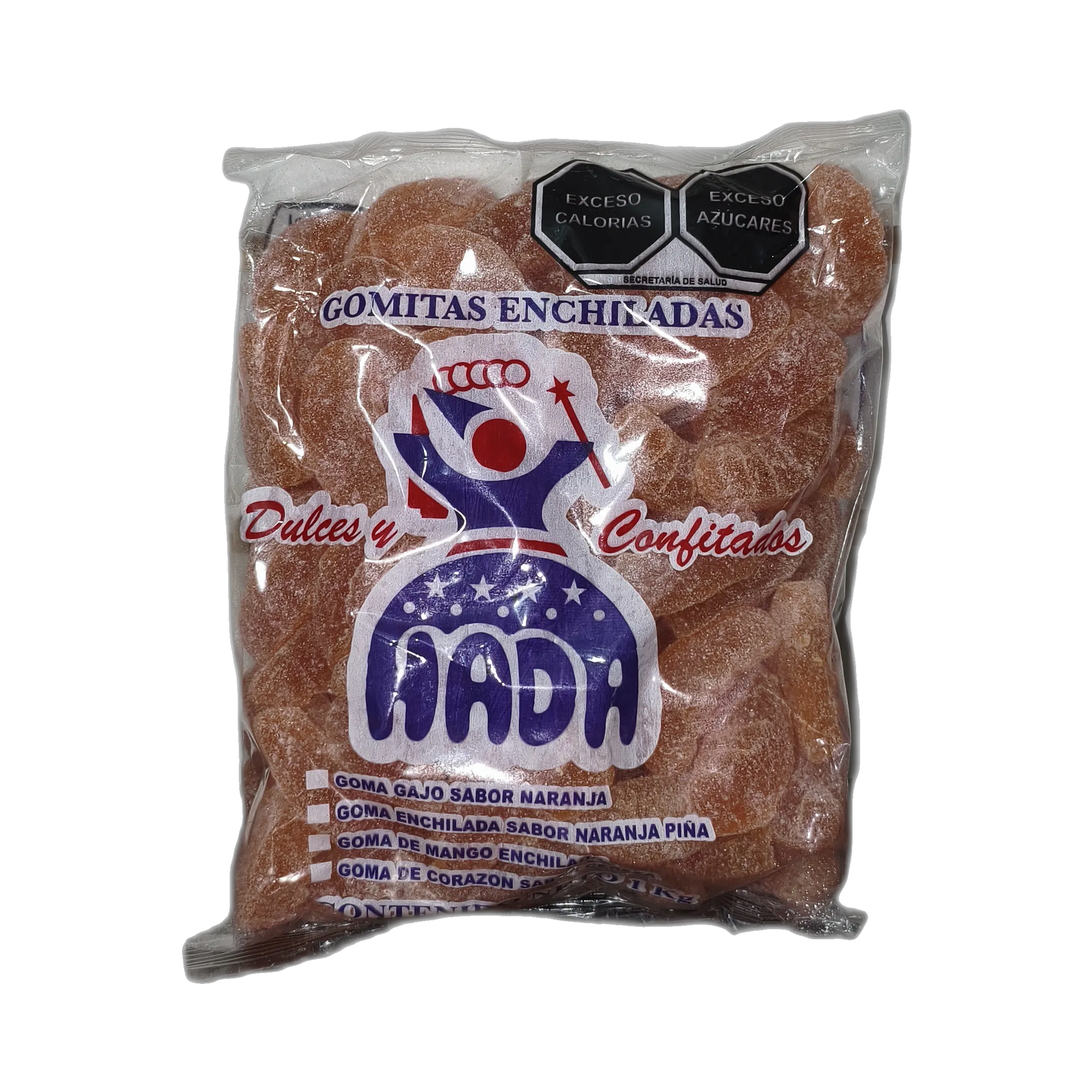 Gomitas enchiladas sabor naranja-piña (MADA)
