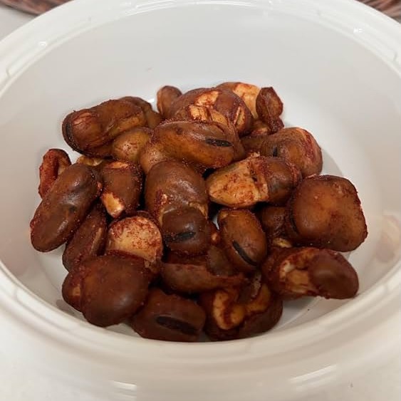 Haba enchilada con cáscara