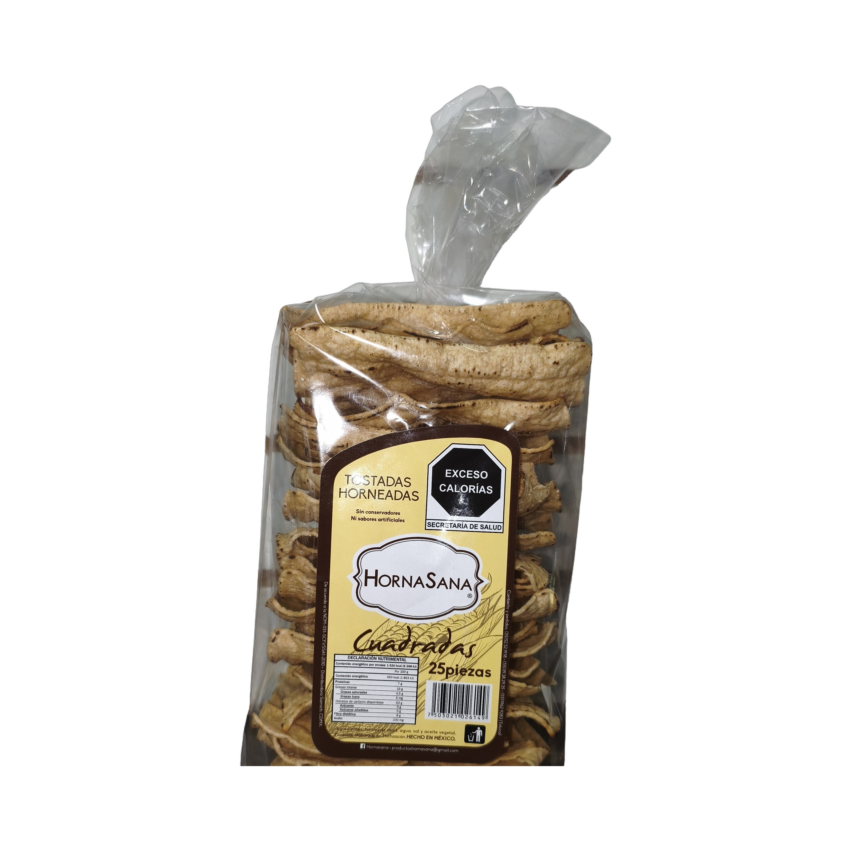 HornaSana — Tostadas horneadas Cuadradas