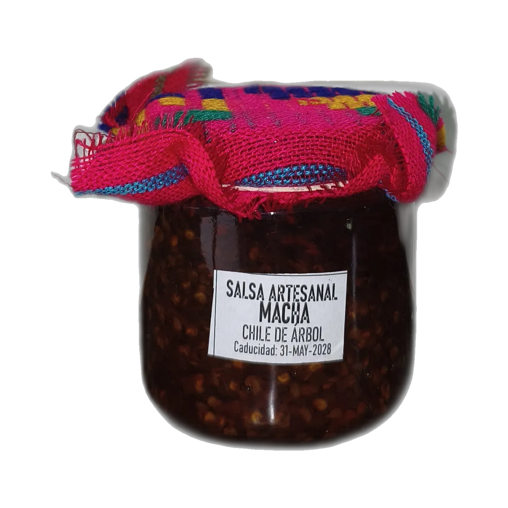 Salsa macha con frutas